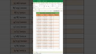 Calculate the no of days between two dates in Excel reels reels shortsvideo shortvideo shorts [upl. by Alansen]