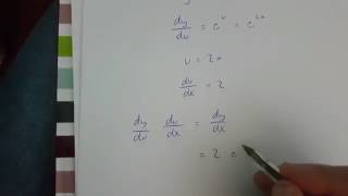 e2x differentiated chain rule version [upl. by Baram]