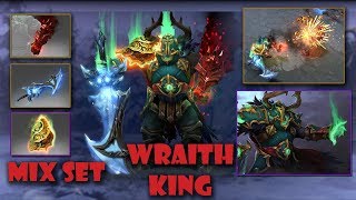 Dota 2 Wraith King Best Mix Set Blistering Shade of the Crimson Witness  WinterblightHaunted Lord [upl. by Marozas]