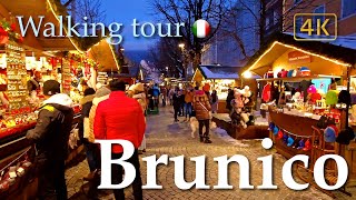 BrunicoBruneck amp Christmas market🎄Alto Adige Südtirol Italy【Walking Tour】History in Subtitles [upl. by Orvah]