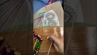 😅 Prepping to work a new pattern Winding the bobbins always takes a while ⏰ bobbinlace fiberart [upl. by Ahsilad]