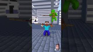 Buff Herobrine Baby Zombie⌚ vs JJ  Black Myth Wukong vs Erlang  Baby zombie minecraft animations [upl. by Kronfeld309]