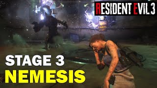 How to Defeat Stage 3 Nemesis in NEST 2  Resident Evil 3 Remake Nemesis Boss Fight 3 [upl. by Polito942]