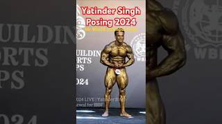 Yatinder Singh Posing 2024 LIVE Mr world bodybuilding championship shorts yatindersingh [upl. by Augusta]