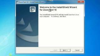 Installing ZoomText 10 [upl. by Eineg620]