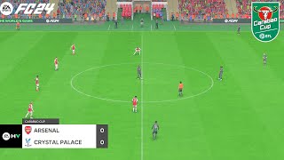 FC 24  Arsenal vs Crystal Palace  Carabao Cup 202425  PS5™ Gameplay [upl. by Starla721]