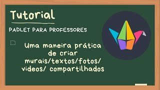 Como criar murais interativos com o Padlet Mural virtual para professores e alunos [upl. by Yewed]