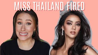 Miss Universe Thailand 2020 Amanda Obdam was FIRED [upl. by Amsab464]