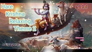 Hare Krishna Relaxing Theme 2  Mahamantra  Lofi Spiritual  Slowed Reverb  no copyright music [upl. by Adnaugal]