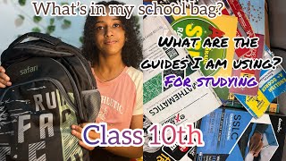 What’s in my school bag  what are the guides I am using for studying   class 10th [upl. by Sher]