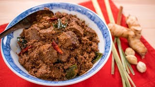 Beef Rendang Recipe  Pais Kitchen  Malaysian  Indonesian Recipe [upl. by Nauh669]