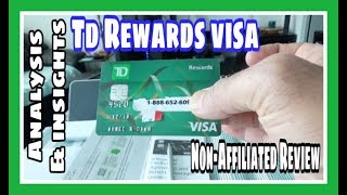 TD Rewards Visa  NonAffiliated  Unboxing amp Review  Canadian Personal Finance [upl. by Onra]