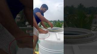 tank எப்படி கிளீன் பண்றது🤔😅🌪 rajkarthi shorts tank water home safety tips funny [upl. by Naeerb836]