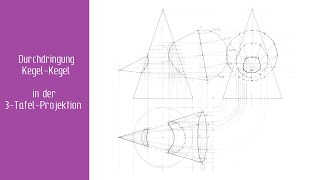 12 Durchdringung in der 3TafelProjektion [upl. by Li]