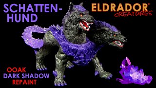 Schleich ® Eldrador ® Creatures Schattenhund quotDeep Shadowquot OOAK Repaint amp Vergleich  Shadow Hound [upl. by Aennaej]