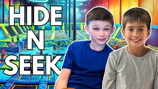 Hide AND Seek Challenge at Urban Air Trampoline Park [upl. by Roxie]