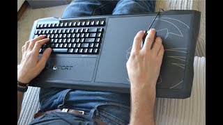 Roccat Sova Gaming Lapboard unboxing and review [upl. by Anaiek608]