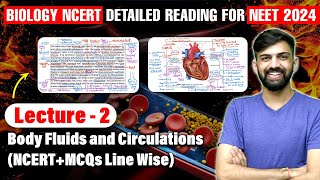 Lec 2 Body Fluids and Circulation  Class 11 NEET 2024  NCERT Biology line by line  Anmol [upl. by Metabel]