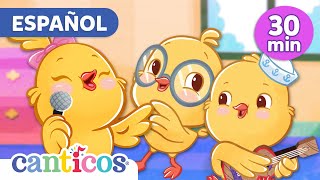 Canticos  30 min de Canciones de Cuna  Español  Spanish cartoon Songs  Pio Pio  animacion [upl. by Stclair]