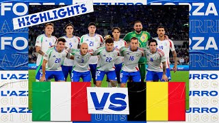 Highlights ItaliaBelgio 22  Nations League 202425 [upl. by Dusty9]