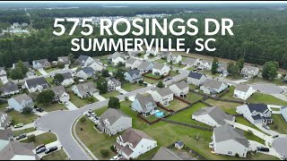 Video Tour  575 Rosings Dr in Summerville SC [upl. by Linker]