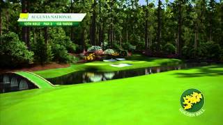 Course Flyover Augusta National Golf Clubs 12th Hole [upl. by Onairelav]