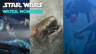 The 15 Biggest Star Wars Aquatic Monsters [upl. by Nilak]