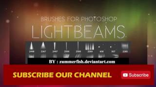 Light beams Photoshop Brushes Free Download [upl. by Torbert]