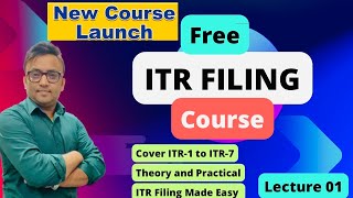 ITR Filing Course  Learn Complete ITR Filing itrfileonline [upl. by Cissy]