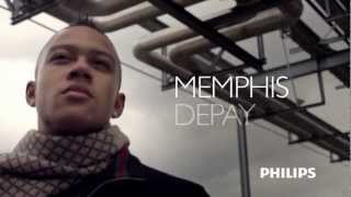 Interview Memphis Depay  Philips StyleShaver Actie [upl. by Ettevad929]