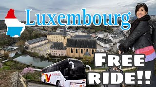 LUXEMBOURG  FREE PUBLIC TRANSPORTATION IN THIS RICH COUNTRY [upl. by Halyk]