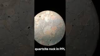 Quartzite thin sectiongeology rock microscope thin section minerlogy [upl. by Atirb241]