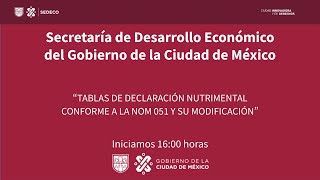 Tablas de declaración nutrimental conforme a la NOM 051 y su modificación [upl. by Arym]