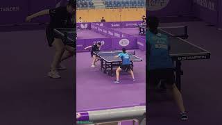 🏓 Topspin combo KANG Hyeryeongs point [upl. by Akinet447]