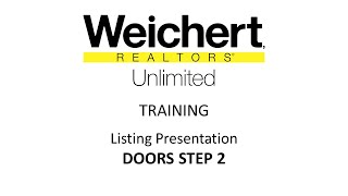 Training Video  DOORS Step 2 Listing Presentation [upl. by Hanus]