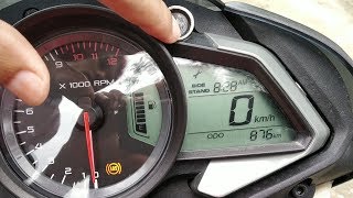 how to remove bajaj pulsar ns 160 service icon [upl. by Brezin]