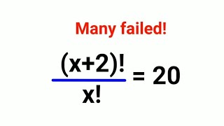 x2x  20 Many failed Can you crack this American Olympiad maths american factorial [upl. by Adihsar567]