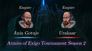 Ania Gotuje vs Urakaar  Armies of Exigo Tournament Season 2 [upl. by Enilrem]