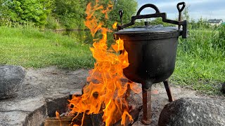 🔥GOLONKI KOCIOŁEK MYŚLIWSKI Golonka z kociołka Szwagrowi smakowało 😉🍖🍖🔥 [upl. by Ocirema]