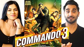 COMMANDO 3 REACTION amp REVIEW  Official trailer  Vidyut Jammwal  Adah Sharma [upl. by Oletha]