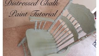 Distressed Chalk Paint Tutorial [upl. by Alleda67]