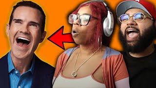 Jimmy Carr Riskiest Jokes  WILDEST COMEDIAN EVER  BLACK COUPLE REACTS [upl. by Nodla]