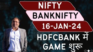 Nifty Prediction and Bank Nifty Analysis for Tuesday  16 January 24  Bank NIFTY Tomorrow [upl. by Aitam]