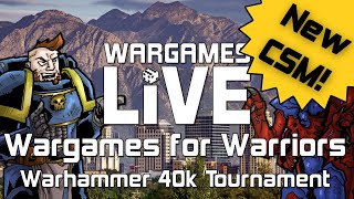 Wargames for Warriors Warhammer 40k Tournament Stream Day 2 [upl. by Woodberry582]