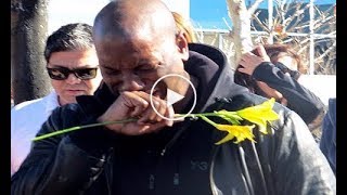 Paul Walker Funeral Tyrese Gibson Cries And Vin Diesel [upl. by Yerffej]