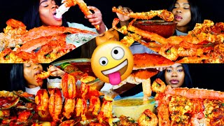 🦀🦐🦪 SEAFOOD BOIL EXTRA SAUCY MUKBANG COMPILATION  EAT SPICY WITH TEE MOST SATISFYING SOUND [upl. by Hudis]