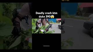 Duke 390 crash😱 shorts shortsfeed trending ktm duke390 crash r15 yamaha viralshort bike [upl. by Llenoil159]