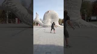 Big sand sculpture catwalk3🤯3D special effects Green screen  youtubeshorts shorts [upl. by Dyanne]