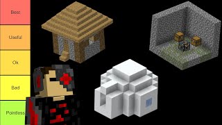 Minecraft Structure Tier List [upl. by Delija786]