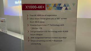 VIEWSONIC X10004K Ultra Short Throw Projector HOME CINEMA [upl. by Leahcimnaes]